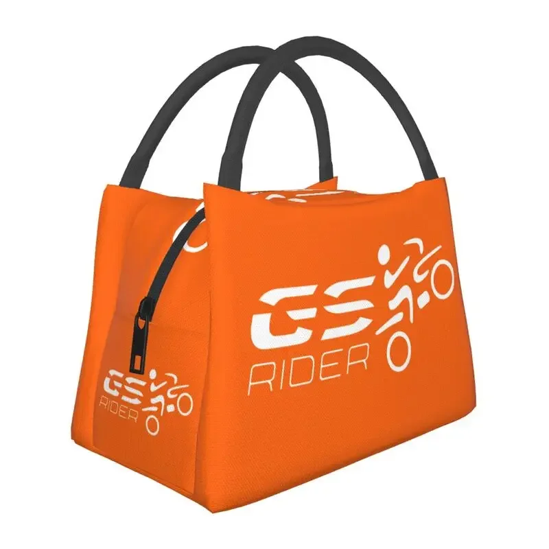 

Custom Motorcycle Enduro GS Lunch Bags Women Thermal Cooler Insulated Lunch Boxes for Picnic Camping Work Travel