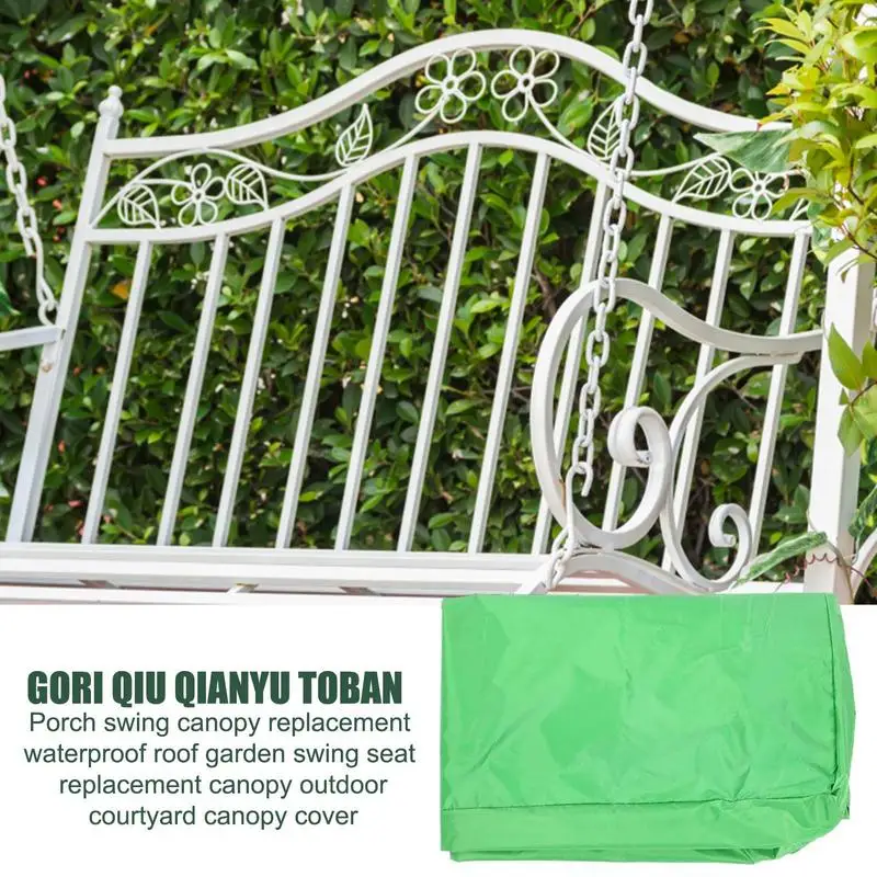 Swing Canopy Outdoor Patio Swing Canopy Replacement Porch Top Cover for Seat Furniture  for Backyard Patio Yard Balcony Garden