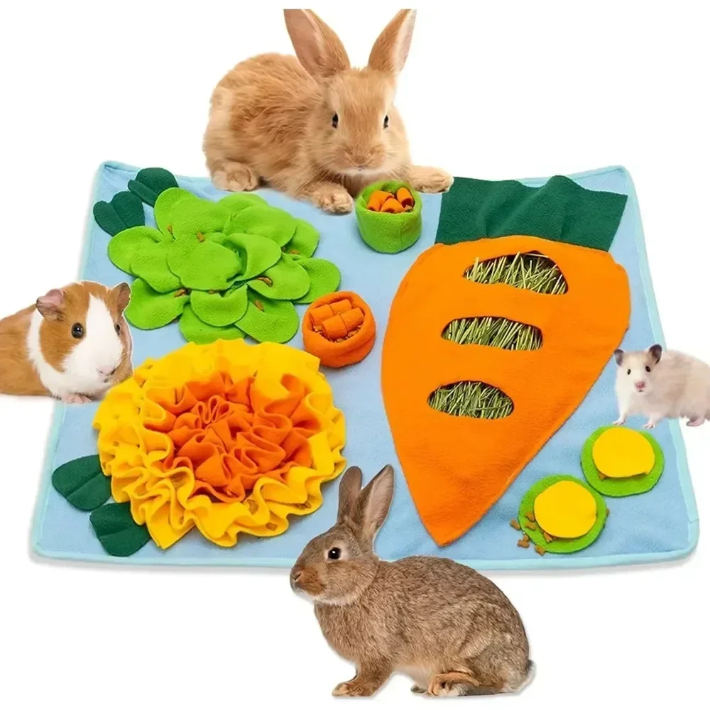 New Pet Snuffle Mat Feeding Foraging Trainingpad Bunny Blanket Toys for Dogs Rabbit Pet Puzzle Dogs Toy