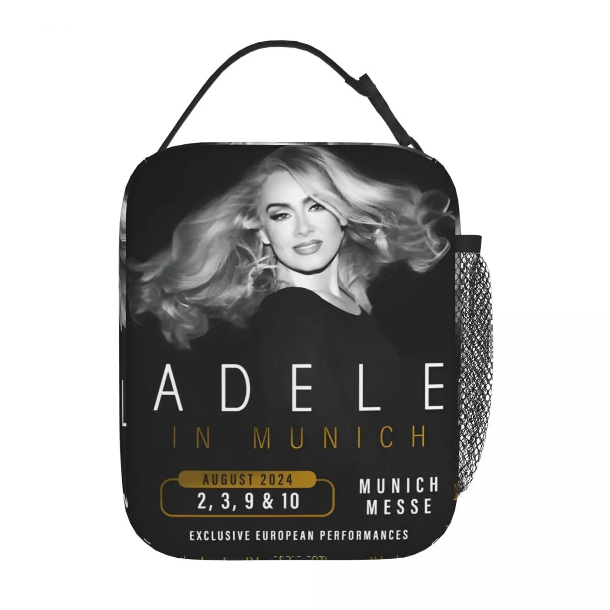 Coole Sängerin Adele Tour 2024 Merch isolierte Lunch-Tasche für Outdoor-Popmusik Lebensmittel Aufbewahrung tasche wieder verwendbare Kühler Thermo-Lunchboxen