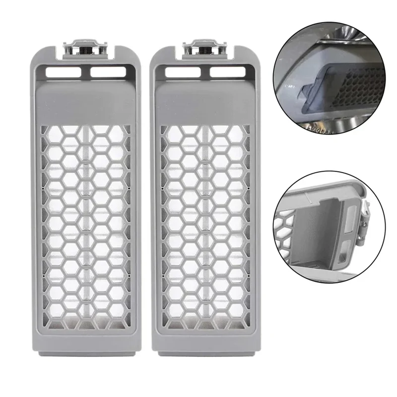 B83B-2Pcs DC63-0102196A/DC63-01021A صندوق مرشح الغسالة لمرشح زغب WA406DJHDWR/SA