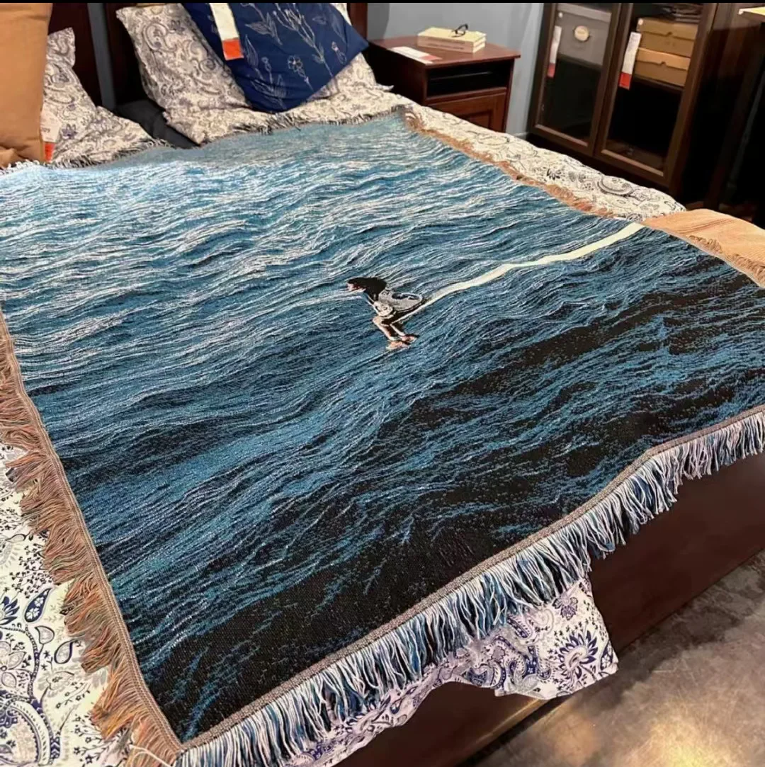 Smooth sailing ocean landscape - Wall Scroll Tapestry recension och pris