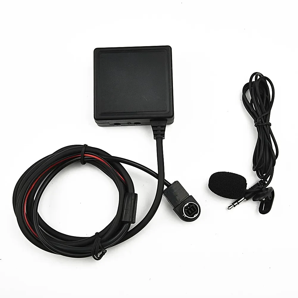 enabled AUX Adapter for Alpine Radios Supports Microphone and TF/USB Connect to Car Stereo for Music Streaming