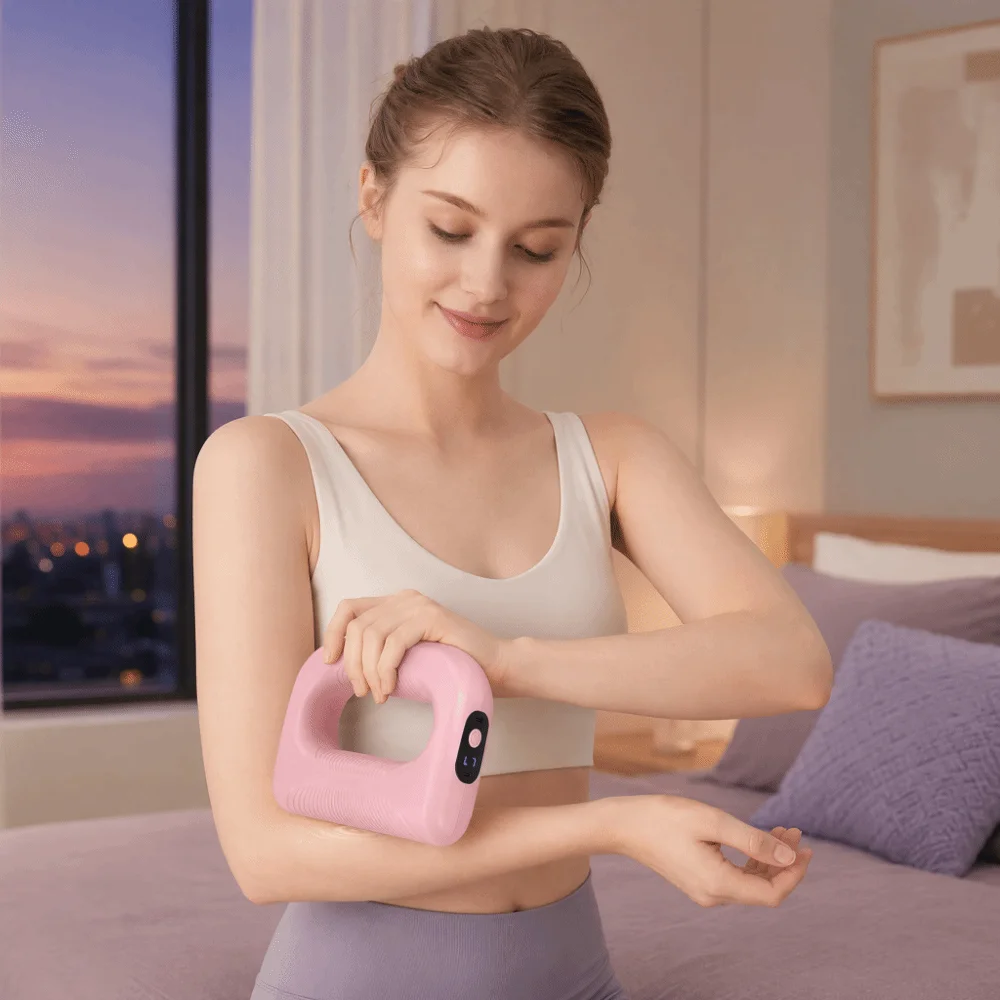 Portable Electric Fascia Massage Ring Ergonomic Adjustable Speed Electric Body Slimming Machine Compact Size Low Noise
