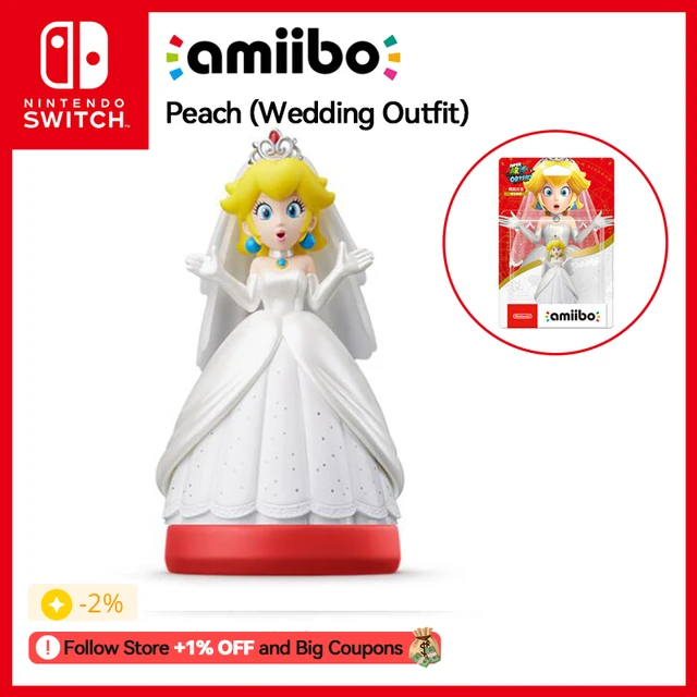Nintendo Switch AMIIBO Super Mario Odyssey Peach Wedding 