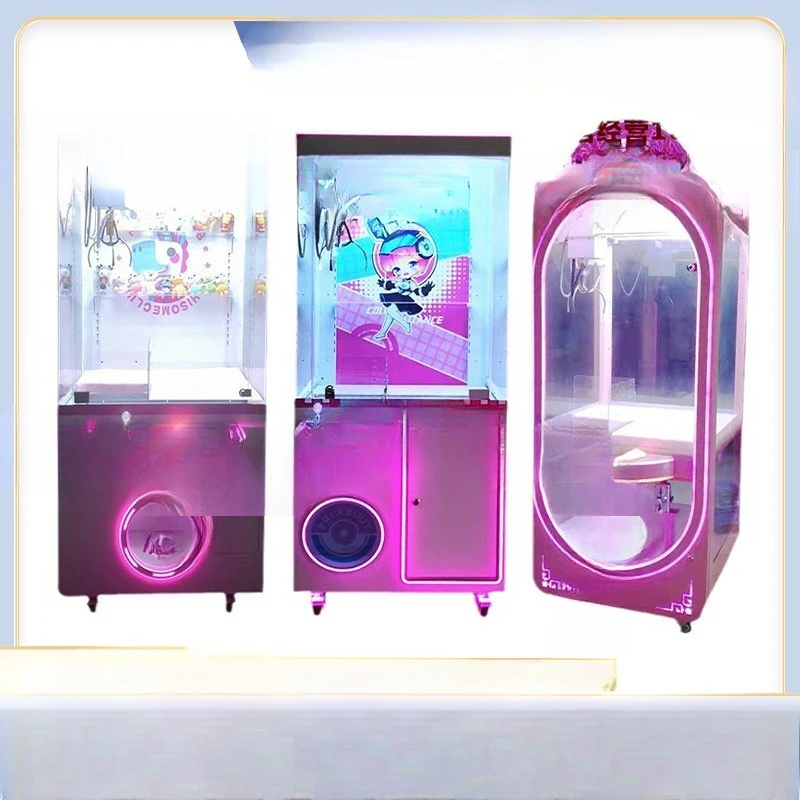 Internet celebrity clip machine, grab doll machine, fully transparent doll machine