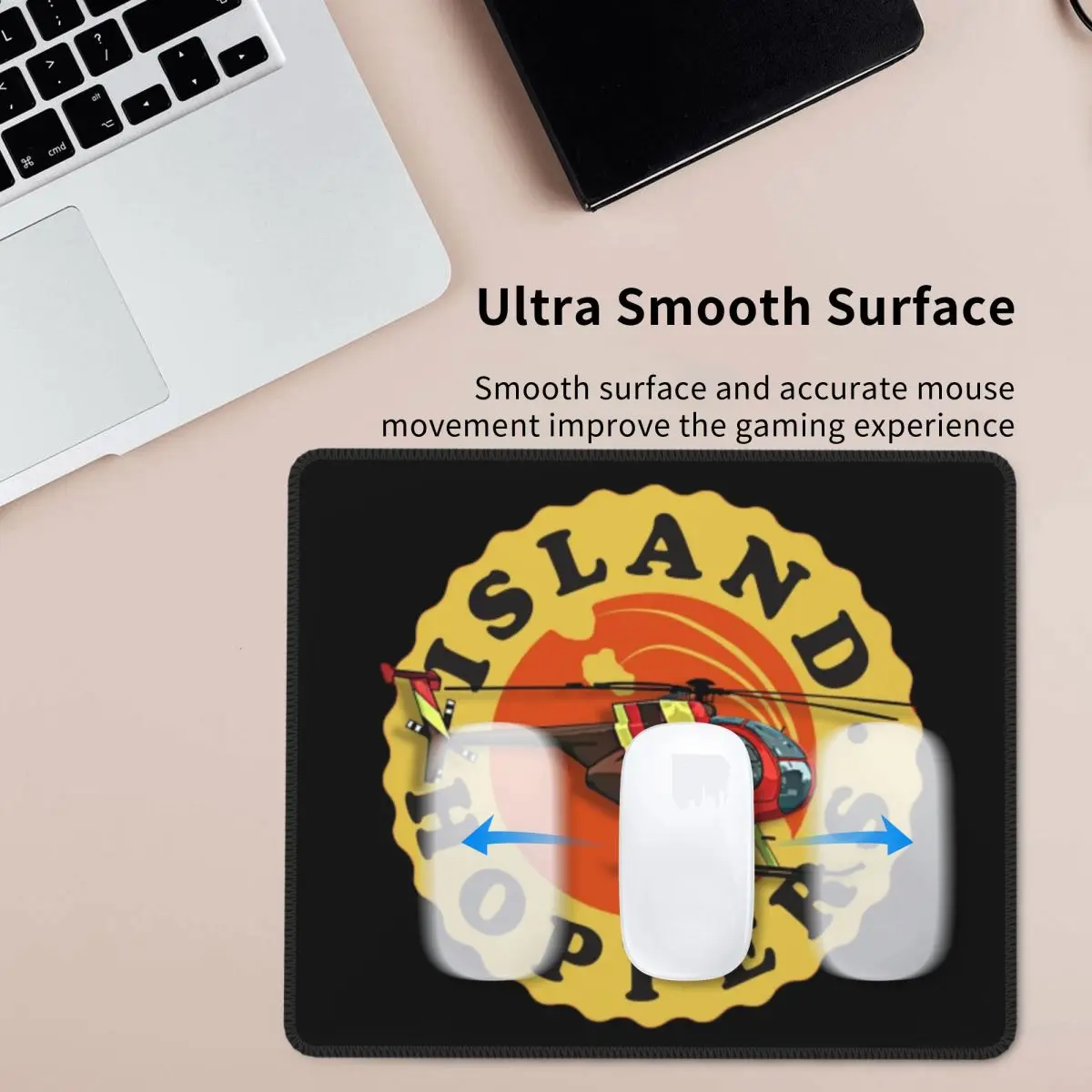 Island Hoppers Magnum PI Mouse Pad Computer Keyboard Mouse Mat Gaming PC Laptop Desk Mat Office Accessories Table Mats