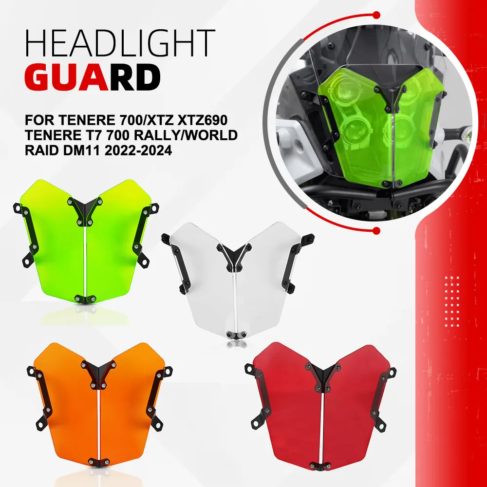 

Защитная решетка фары для Yamaha Tenere 700/XTZ XTZ690 Tenere T7 700 Rally/World Raid DM11 2022-2024