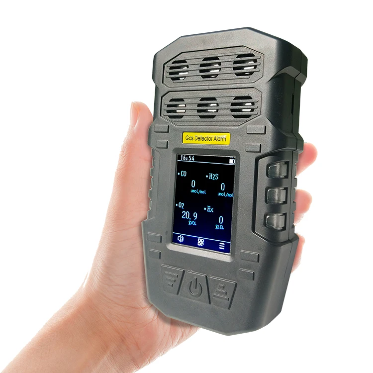 

Zhongan detector de gas analyzer ATEX certified Portable multi gas detector for CO, O2, H2S, LEL, CH4