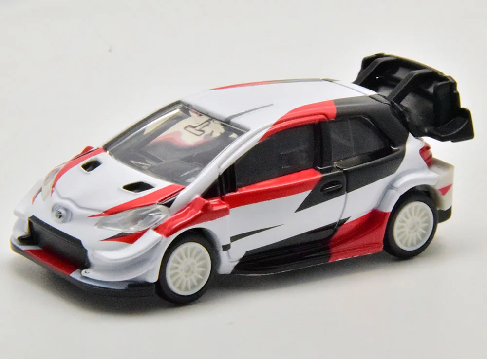 TAKARA TOMY alloy die-cast model TOMICA Premium Black Box No. 10 Toyota YARIS Racing car, a collection gift for boys.