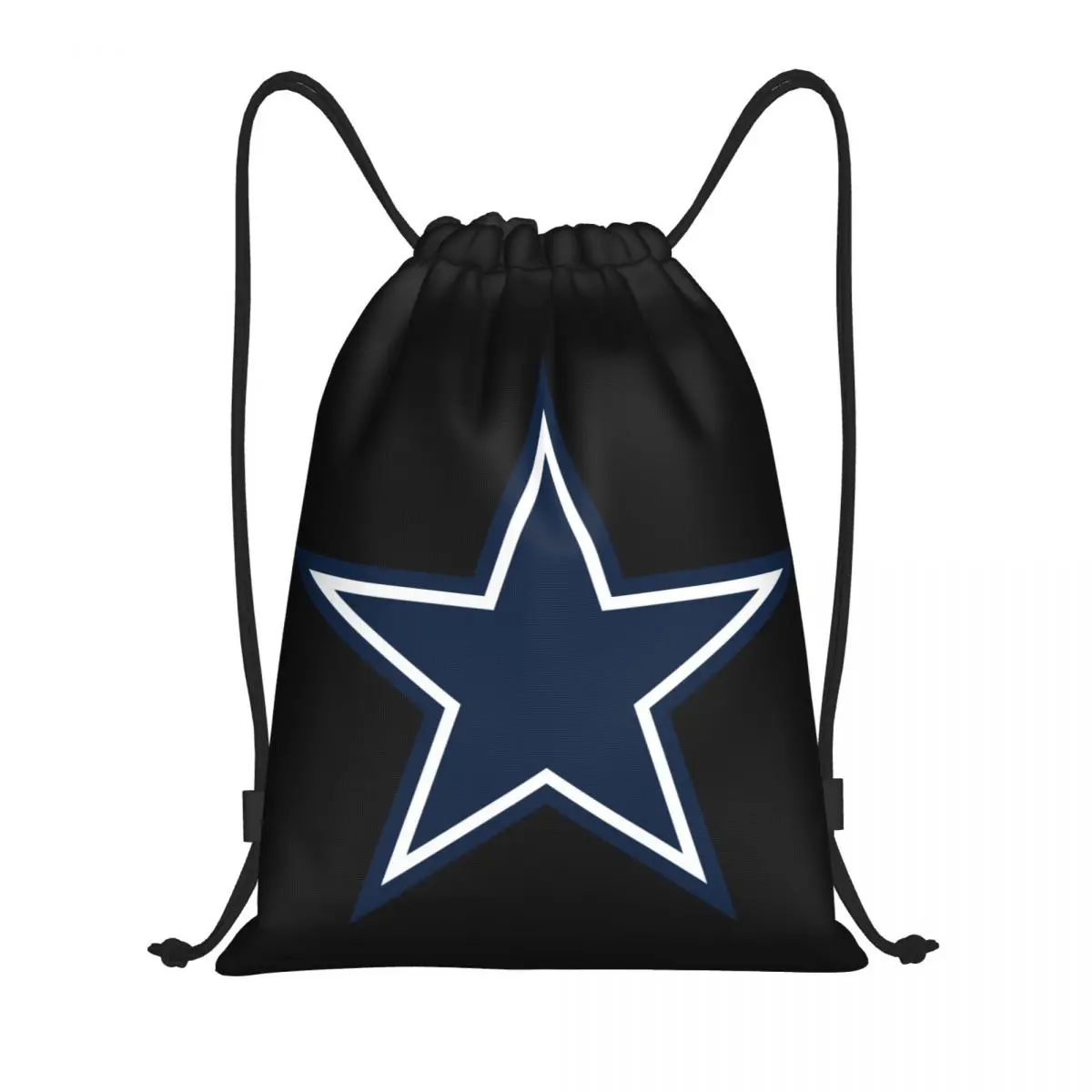 Cowboy Star Drawstring Backpack Women Men Sport Gym Sackpack Portable Training Bag Sack