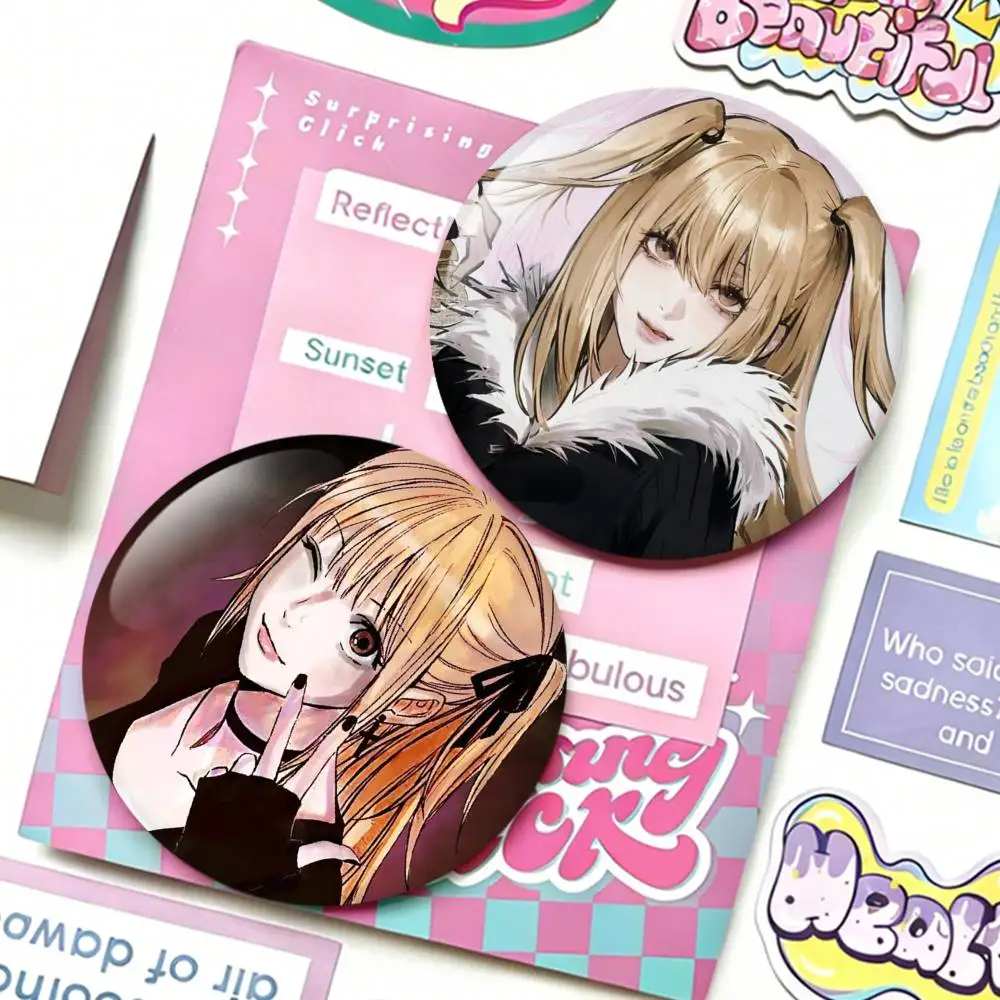 

M-Misa D-DEATH N-NOTE A-Amane Laser Badge Applicable For Backpack Clothes Hats Decor Creative Accessories