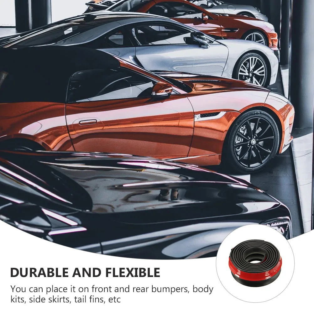 1 Buah Strip Pelindung Bumper Mobil Trim Karet Universal untuk Bumper Depan Belakang Rok Samping Truk Suv Perlindungan Anti Gores