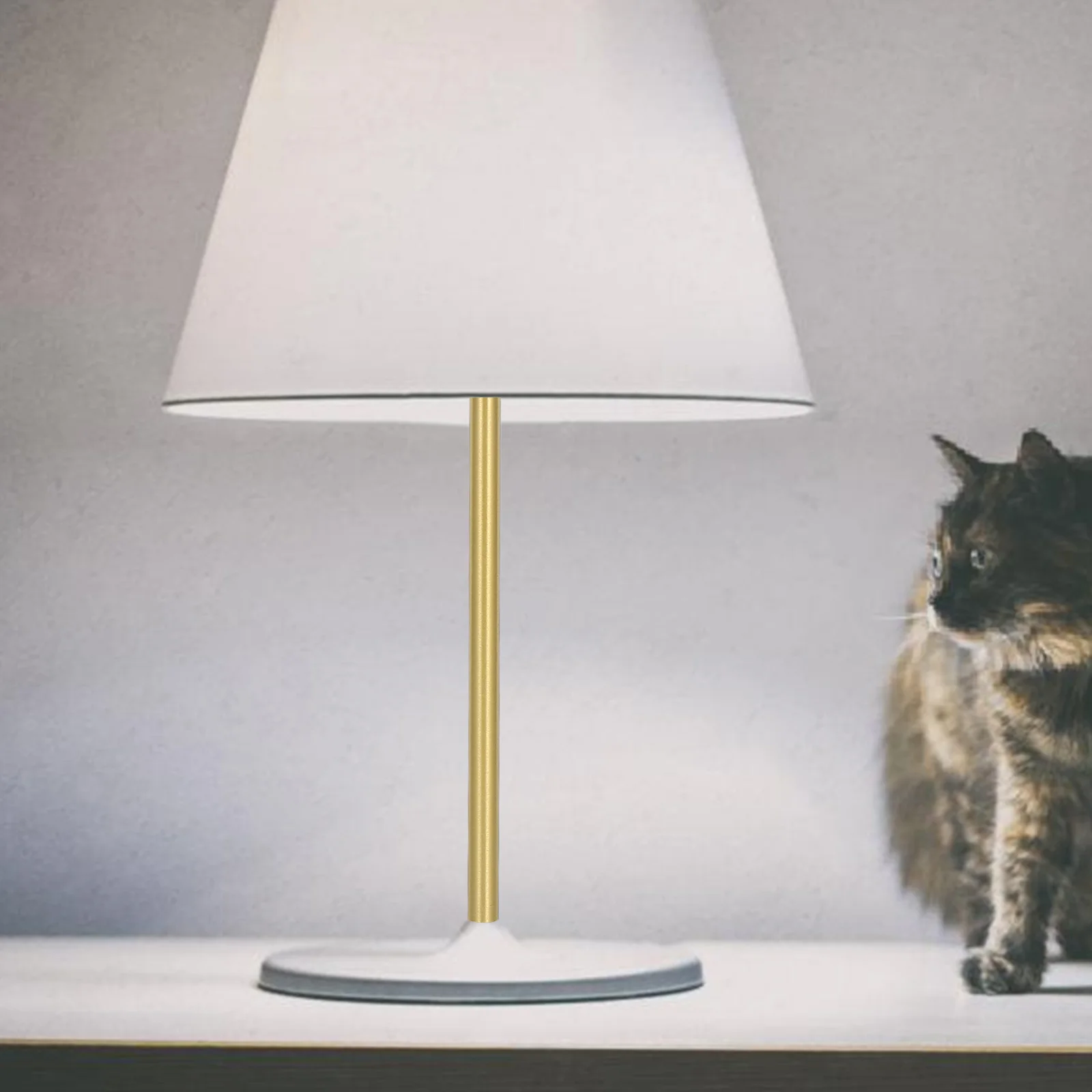 

s Copper Tube Lighting Accessories Pure Wall Lamp Fixture Connector Hollow Design Polished Brass Nipple Pipe Straight Lamp Rod