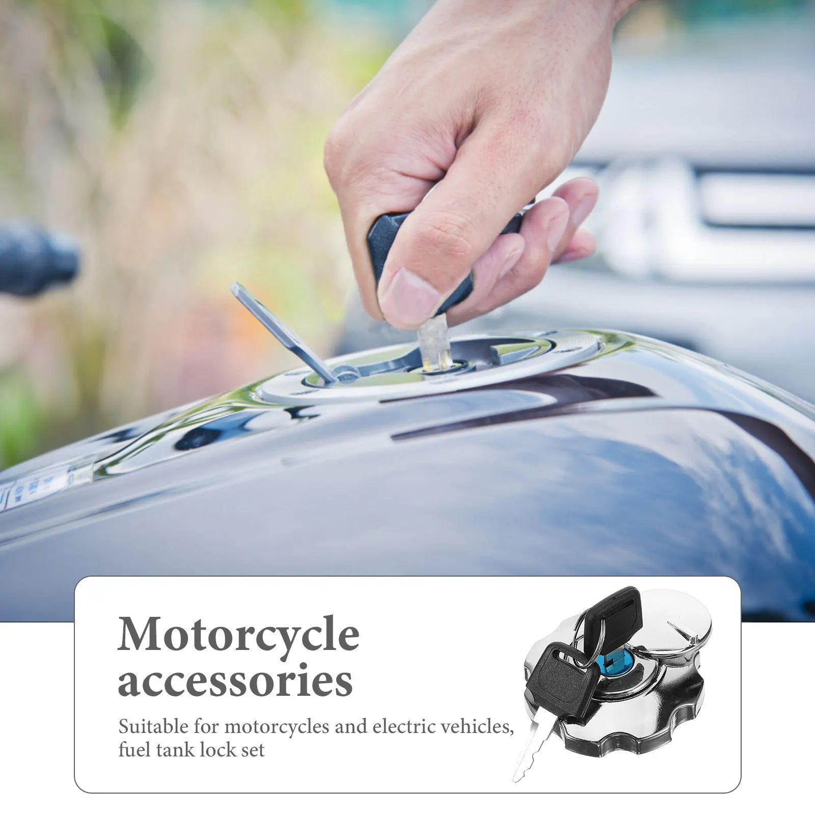 

Aluminum Alloy Motorcycle Locking Gas Oil Cap Accessory For Car Modified Fuel Tank Cover Replacement Vehicle Fuel Tank Cap With