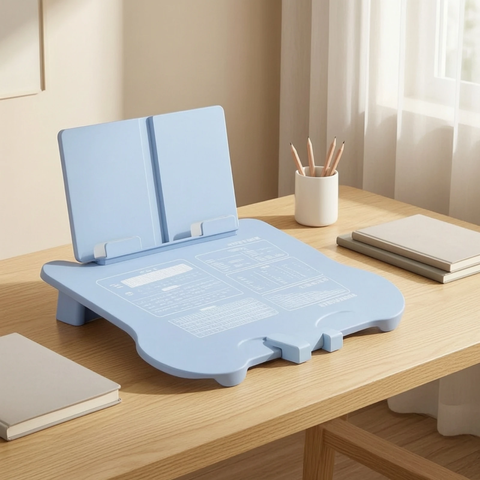 Posture Correction Aid Angled Writing Board with Reading Stand Stationery Tabletop for Children, Homework