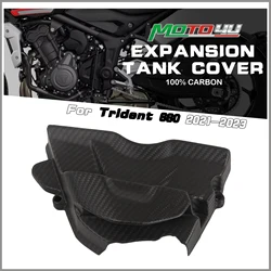 For Triumph Trident 660 Trident660 2021 2022 2023 Sprocket Cover Full Carbon Fiber Side Chain Cover Protector Motorcycle refit