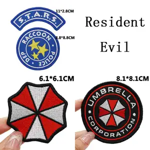 Dachpatches mit Hakenrücken, Stickerei, Applique, Nählabel, Punk, Motorradfahrer, Band, Rock, Kleidung, Embleme 8 Hauptverkauf Motard Stickerei - №3