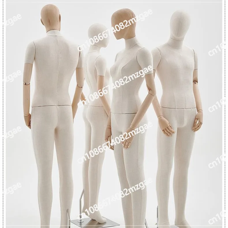High-End Solid Wood Clothing Mannequin Model, Design Platform Prop for Display and Modeling New System