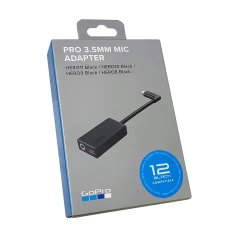 New For GoPro HERO12 HERO11 HERO10 HERO9 HERO8 HERO7 HERO6 HERO5 Pro 3.5mm Mic Adapter Suit MICROPHONE ADAPTER Accessory