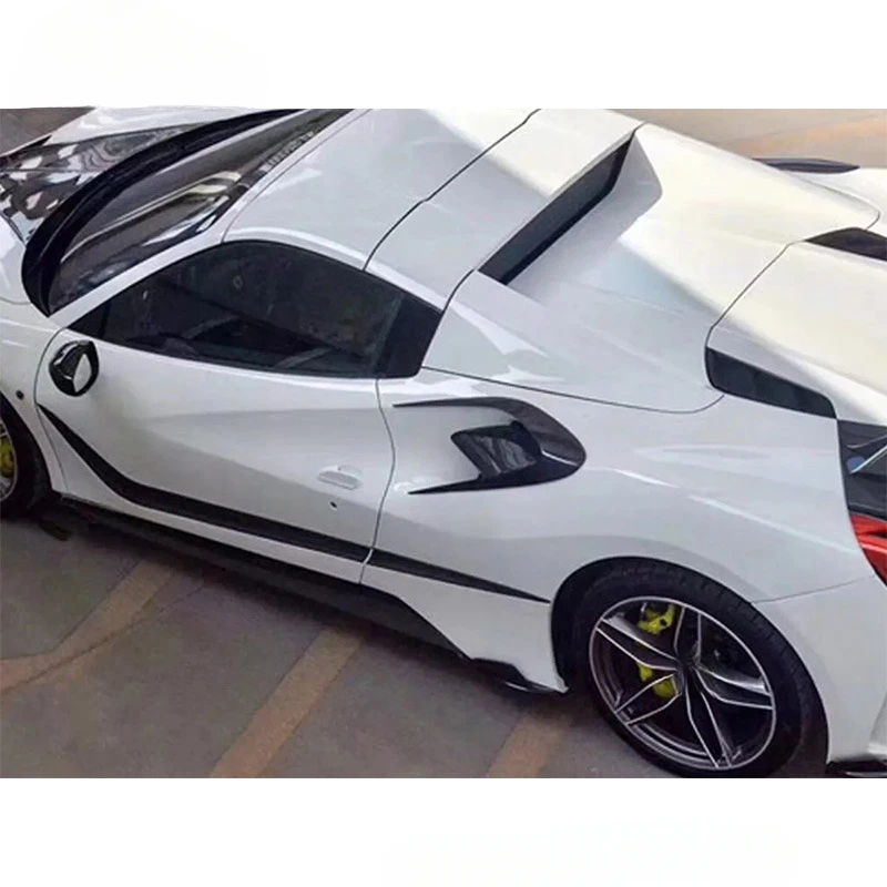 

Fengxuan For Ferrari 488 2015-2019 Carbon Fiber Side Skirts Skirt Edges Side Spoilers