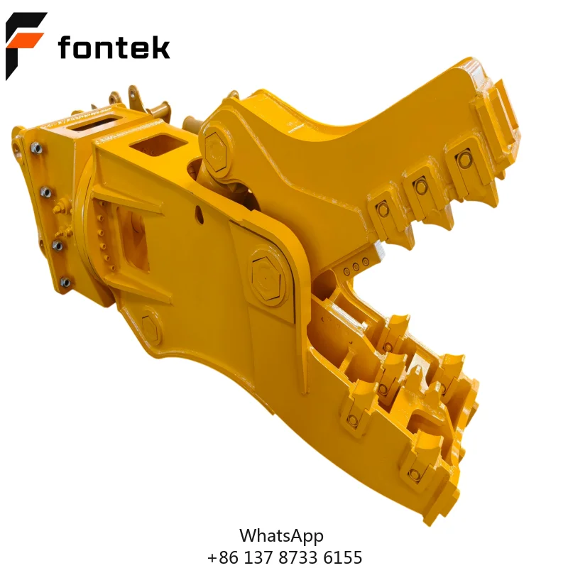 FONTEK Heavy Duty Excavator Hydraulic Rotating Pulverizer For 20 Ton Excavator