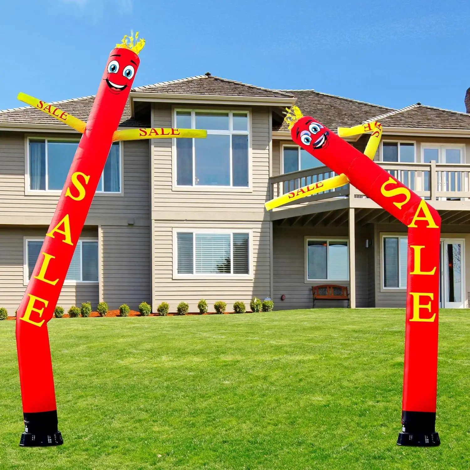 1Pcs Sale Tall Inflatable Tube Man 20 ft Air Powered Blow up Dancing Puppet Giant Wacky  (Not Include Blower)