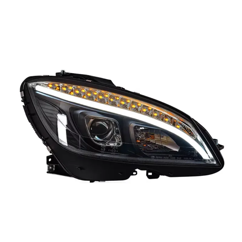 SJC Car Parts For Mercedes Benz C-class W204 2011-2013 Front LED Headlights For Mercedes Benz C200 C260 C300 Turn Signal Lamps