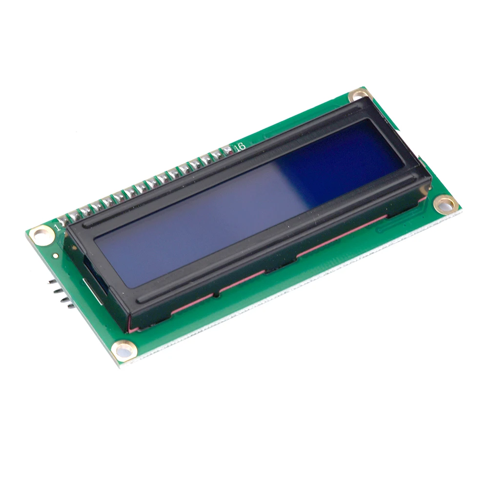 1602LCD Display Screen Yellow/Blue-with I2C Adapter Board Module Wide Body Chip Plug-in Potentiometer