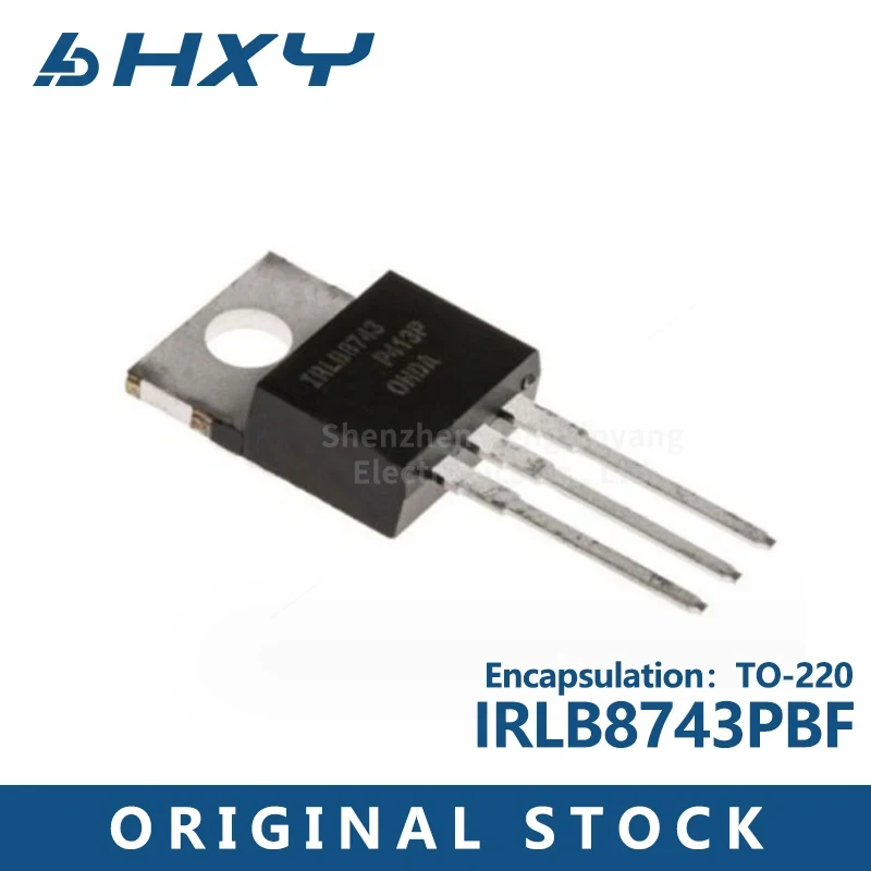 10pcsIRLB8743PBF TO-220 N channel 30V/78A in-line MOS FET