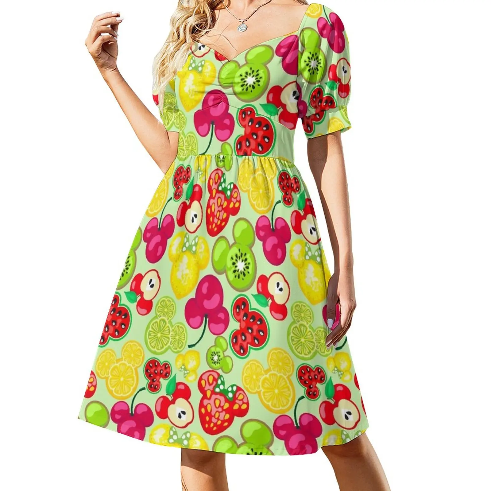 

M1ckey's Fruit Fiesta Sleeveless Dress dresses for woman dress korean style