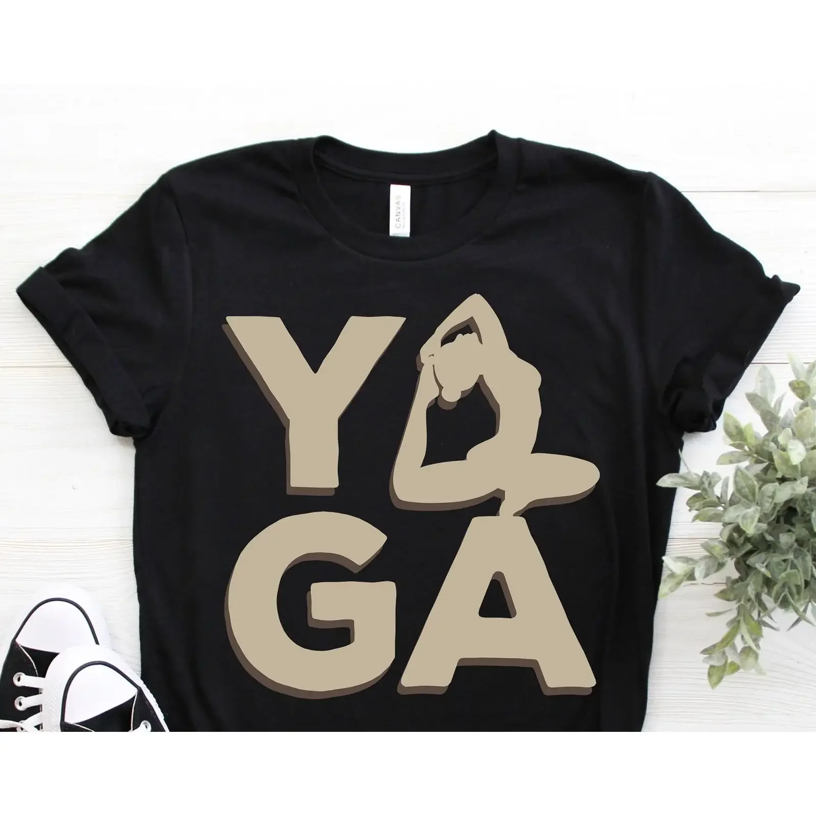 Yoga T Shirt Funny Lover Namaste Meditation Teacher Birthday Present vintage Washed Breathable Top For Everyday Wear Slightly
