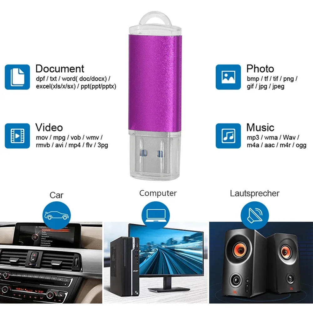 جديد USB 3.0 القلم محرك معدني 8 جيجابايت USB محرك فلاش عالي السعة 64 جيجابايت 128 جيجابايت عالية السرعة المحمولة محرك بطاقة الذاكرة USB محركات الأقراص