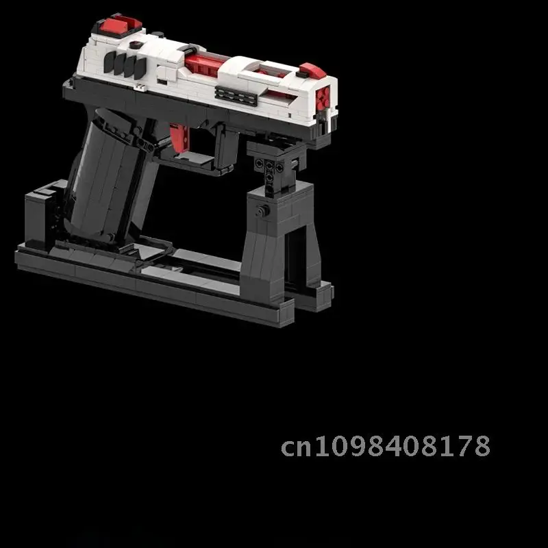 P320 Moc Building Block Gun Toy Shootable Splicing Brick Boys Adult Edition Advanced Black Technology Puzzle Hobby Toys for Boys