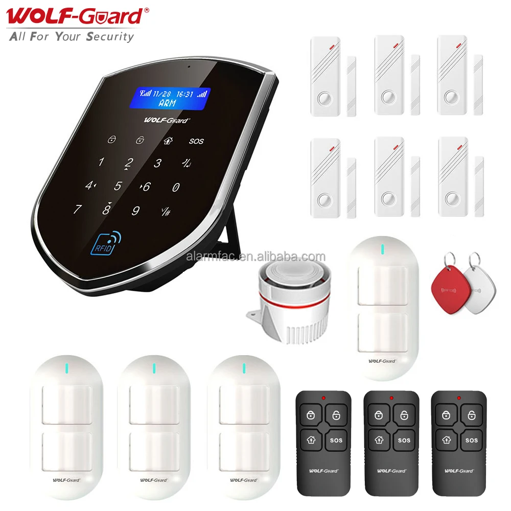 2022 GSM Wireless Intrusion 4G WIFI House Alarm Anti Theft Alarm System for Mobile APP Control