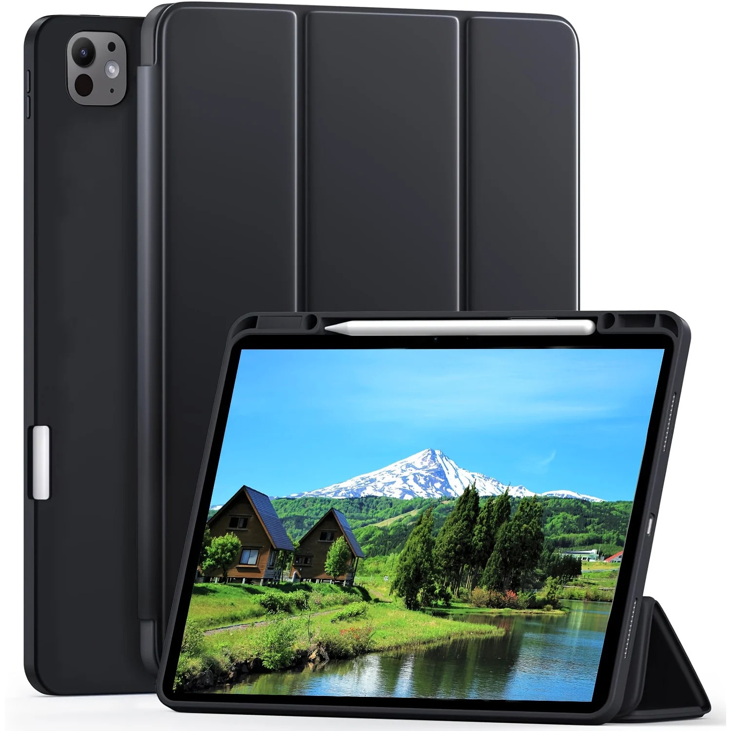 Case for iPad Air 13 inch (M3/M2-2025/2024) | iPad Pro 12.9 6th/5th/4th/3rd Generation 2022/2021/2020/2018 with Pencil Holder