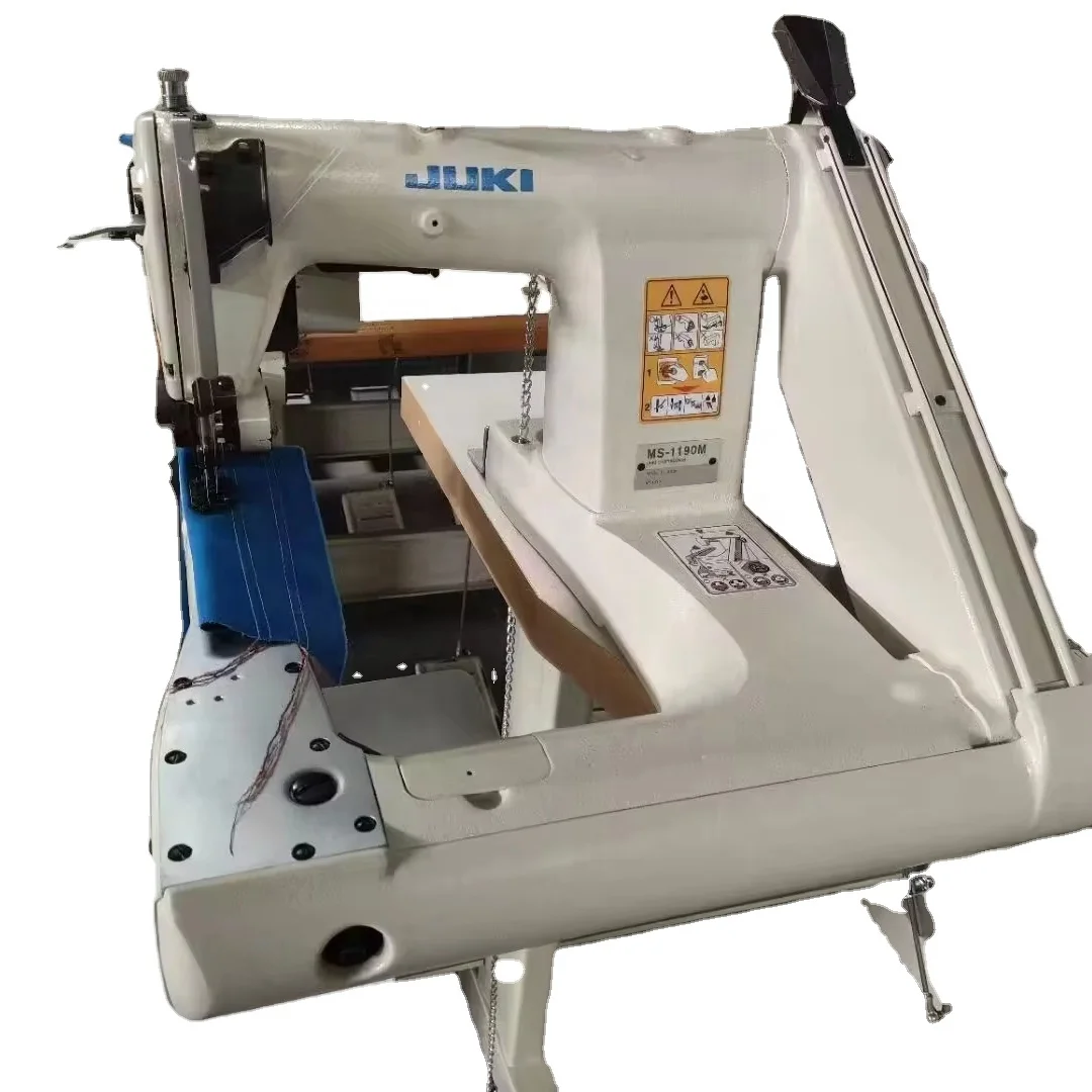 

USED Feed Off Arm Cylinder Machine Jukii MS-1190 MS-1260 Lockstitch DOUBLE TWO Needle Automatic Sewing Machines