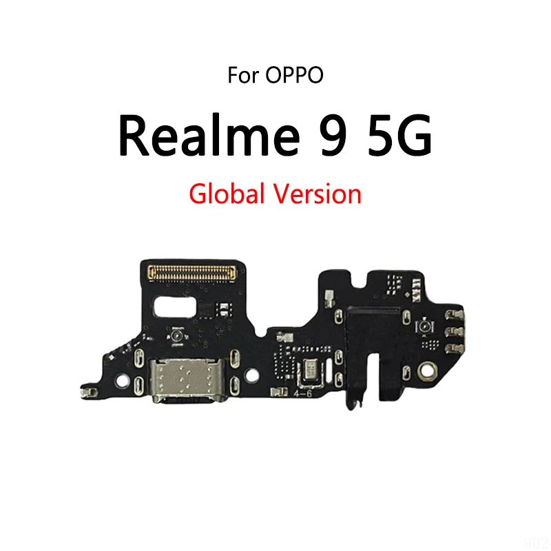 USB Charge Dock Port Socket Jack Connector Flex Cable For OPPO Realme 9 9 Pro + Plus 9i 4G 5G Charging Board Module