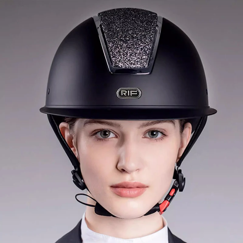 Rif Kask jeździecki Sporty jeździeckie Kask jeździecki Oddychający regulowany kask rowerowy Sprzęt jeździecki dla dzieci Bezpieczeństwo jazdy Kask ochronny