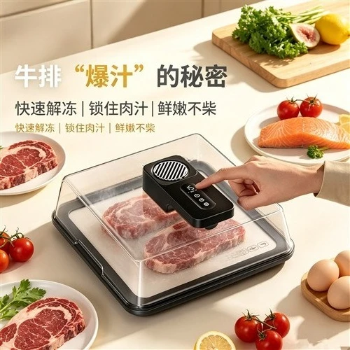 Extremely fast return, quick thawing of kitchen ingredients, artifact sterilization heat conducting plate