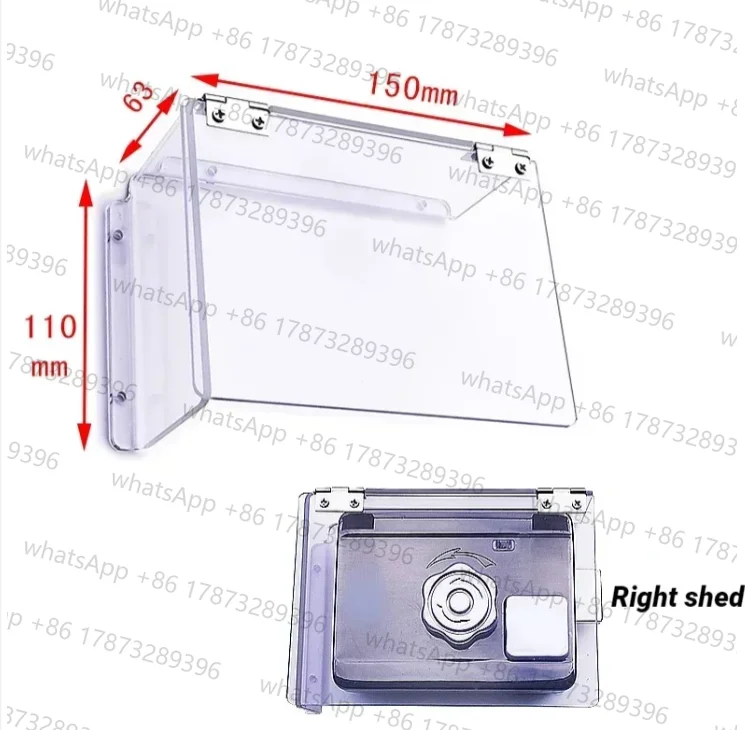 Waterproof Cover for Smart swipe lock Electric Lock Mechanical Door Lock OutDoor snow cover universal type