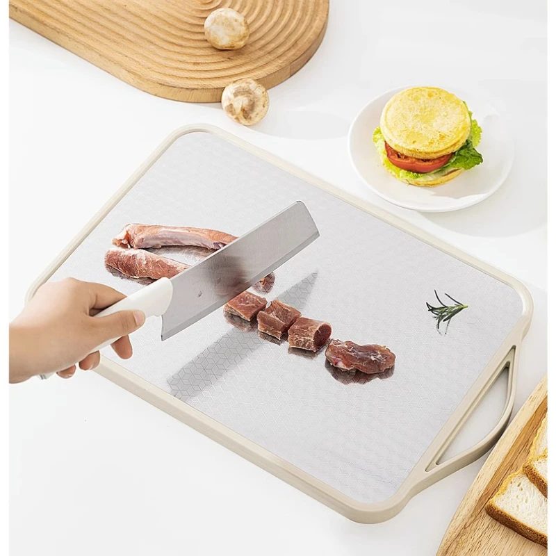 Double-sided chopping board antibacterial mildew-proof household stainless steel food-grade kitchen special fruit