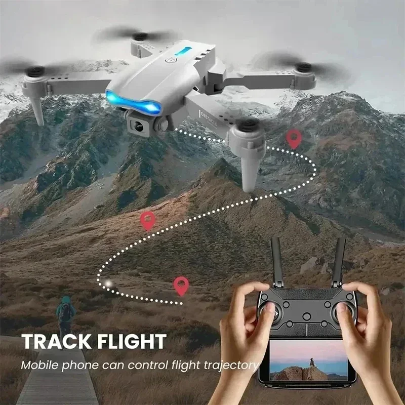 طائرة بدون طيار E99 Pro HD احترافية 4k بدون طيار كاميرا مزدوجة WIFI fpv طائرة كوادكوبت تجنب العوائق التصوير الجوي بدون طيار