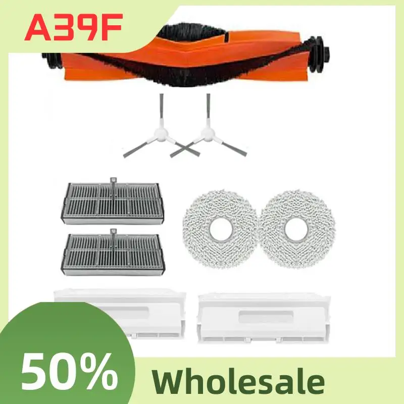 مجموعة ملحقات آلة الكنس العلوية A39F مكونة من 9 أجزاء لفرشاة Xiaomi H40 الرئيسية، فرشاة جانبية، ممسحة، فلتر، كيس غبار