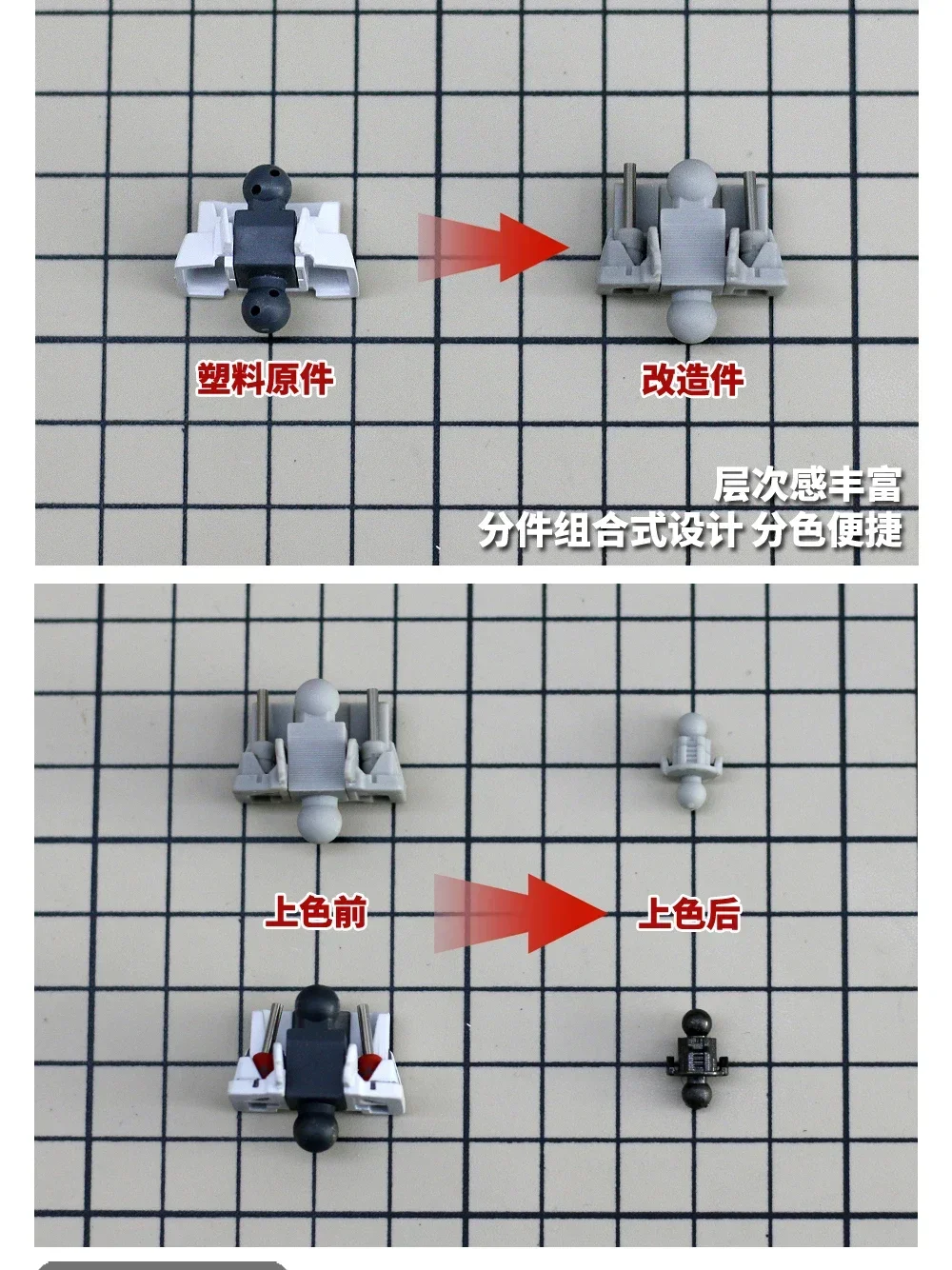 MSWZ HS037 Assembly Model Modification Parts Waist Neck Model Making Tools for Gundam Kits EG 1/144 Scale Model DIY Accessories