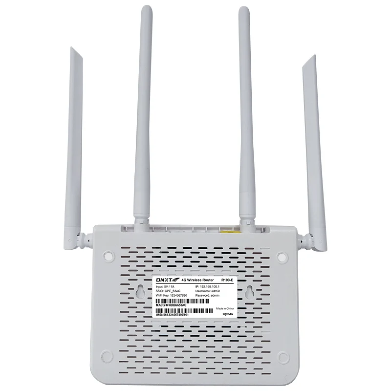 Factory Supply DNXT OEM 4G CPE 4g Router with Sim Card Type-C Power Input 4g Router Sim Card
