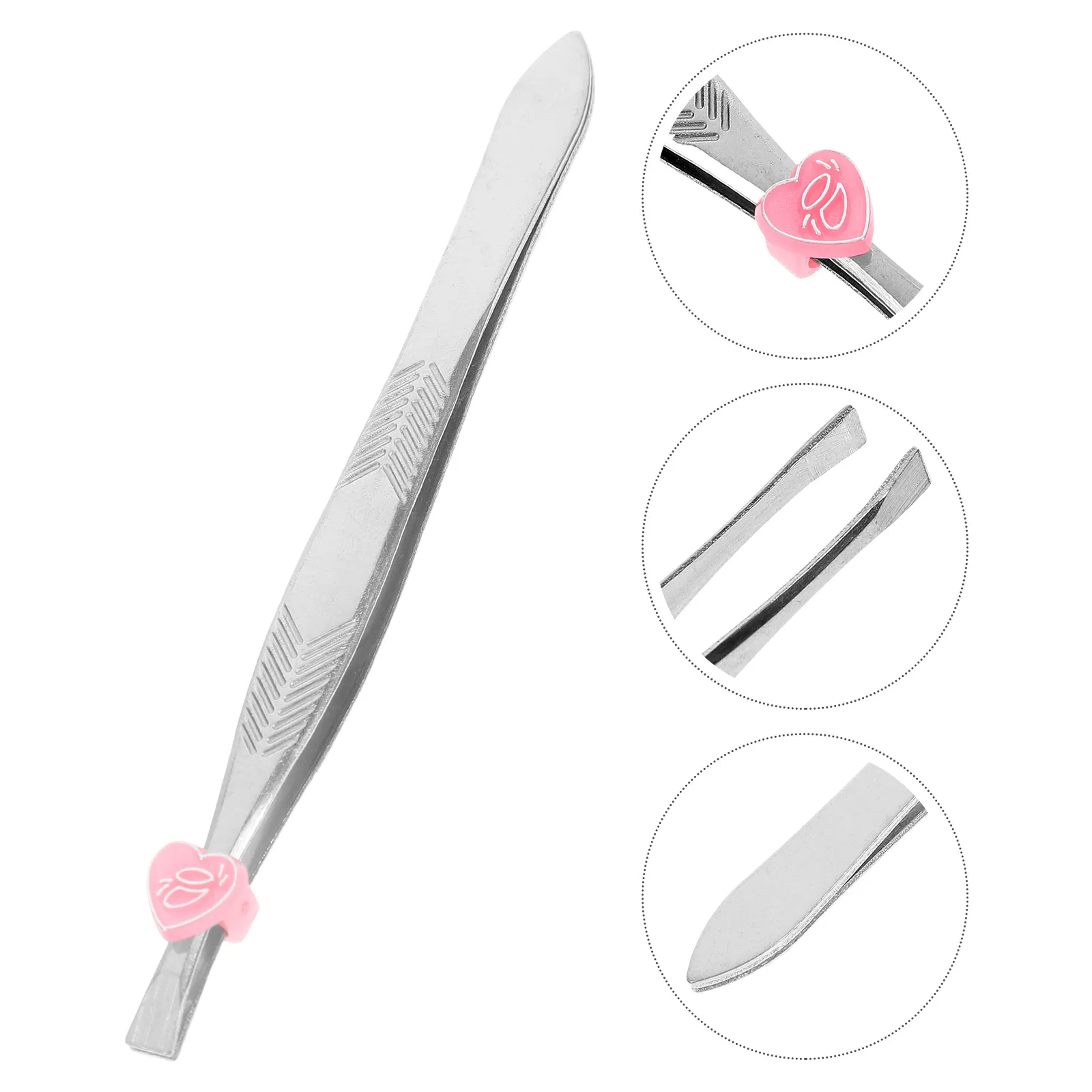 

24pcs Stainless Steel Eyebrow Seamless Tip Hair Removal Travel Size Multi-Functional Eyelash Tweezers Makeup Tweezers Anti-Rust