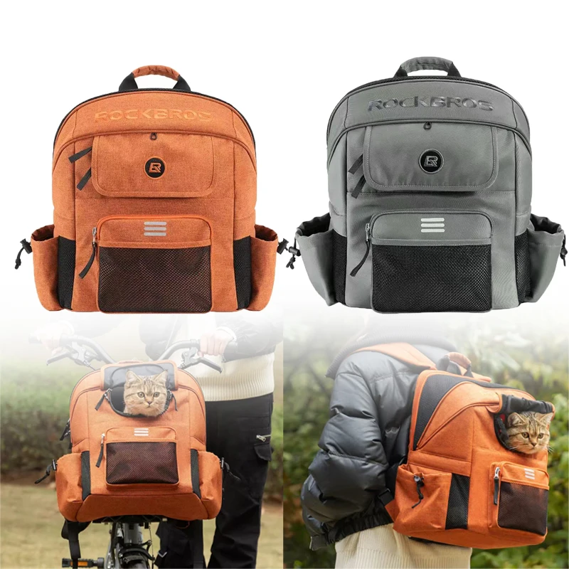 Outdoor travel backpack cat dog travel backpack handbag For Brompton Folding Bicycle front bag Carrier Bag Hiking camping bag