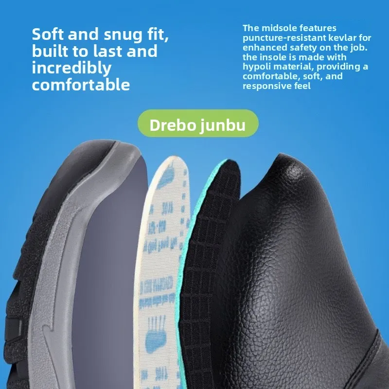 Veiligheidsschoenen voor heren Winterlaarzen Heren Dames Laarzen Anti-smash Verdikte Warme werkschoenen Bescherming Ademende werkschoenen37-45