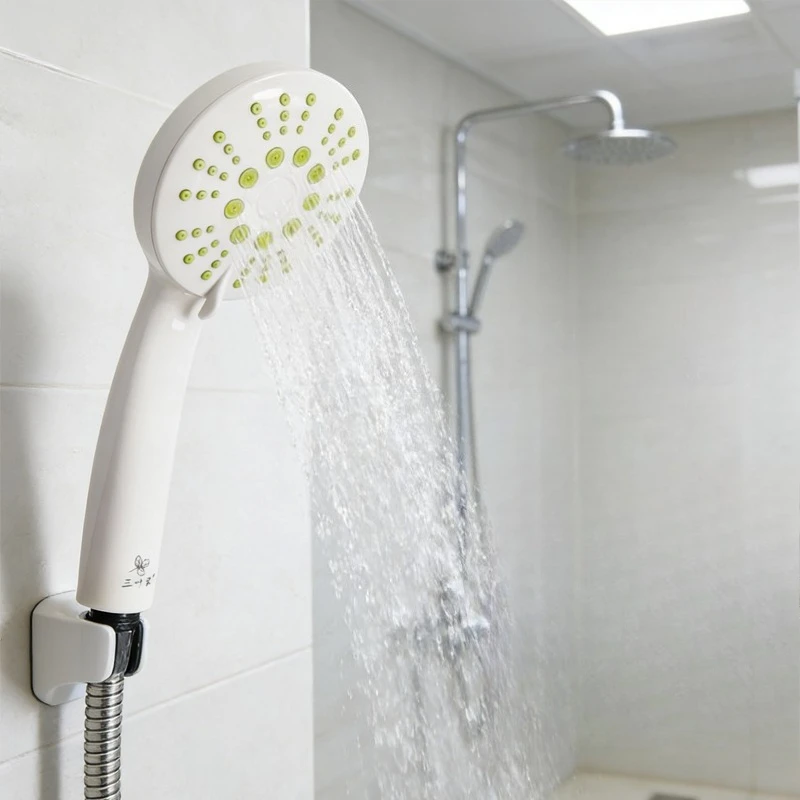 

1 шт. Ручная душевая лейка высокого давления, многофункциональный душевой набор, белая ручная душевая лейка с функцией повышения давления